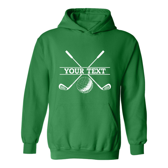 Golf Hoodie Personalized Golf Ball Club YOUR NAME Sweatshirt - Picture 12 of 15